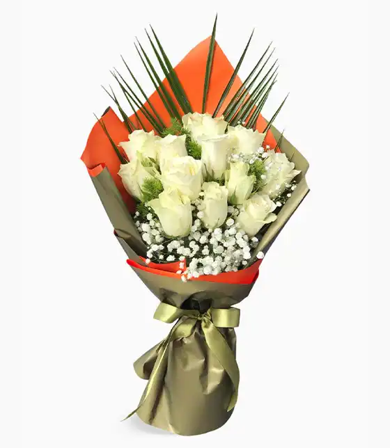 Beyaz Gül Buketi 